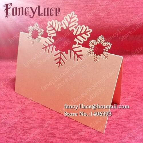 Free Shipping 50pcs Lace Snow Laser Cut Party Table Name Place Cards Wedding Table Decoration Gifts Party Supplies Party Decor