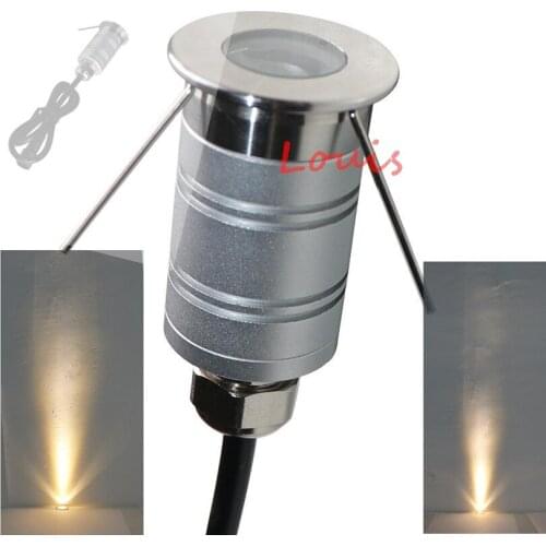 Free Shipping Mini LED Condensing Ground Light 1W DC12V-24V Landscape Lighting IP67 LED Buried Inground Lamps Indoor&Outdoor