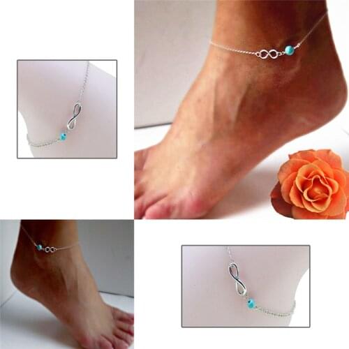 Bohemian Anklet Simple Female Bead Beach Anklets For Women Barefoot Sandals Leg Ankle Bracelets Feet Leg Chain Foot Jewelry