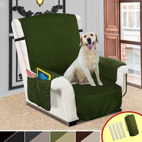 Recliner Cover Waterproof Quilted Sofa Cover For Pet Dog and Kids Couch Slipcover Furniture Protector