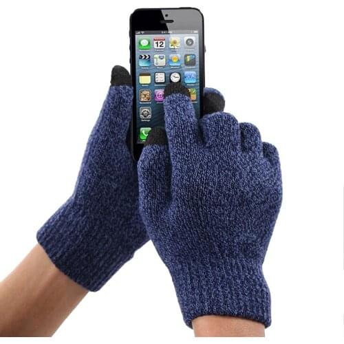 CUHAKCI Touched Screen Gloves Knitted Mittens High Quality Knit Gloves Man Woman Warm Thicken Unisex Mittens