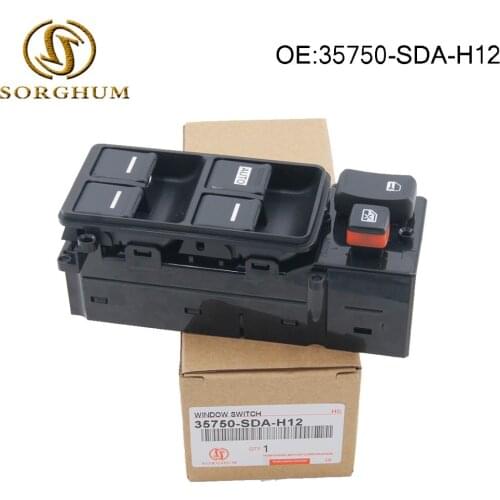35750-SDA-H12 Left Driver Side Electric Master Power Window Switch For Honda Accord 2003-2007