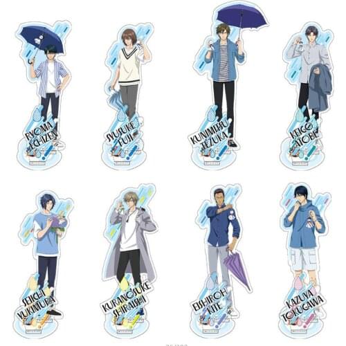 Anime The New Prince of Tennis Ryoma Echizen Atobe Keigo Acrylic Figure Stand Display Model Plate Tabletop Decor Rain Day Series