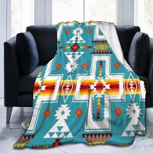 Flannel Blanket Winter Keep Warm Thick Bed Sheet Modern Printed Pattern Coral Fleece Sofa Office Blanket Cover Living Nap Room