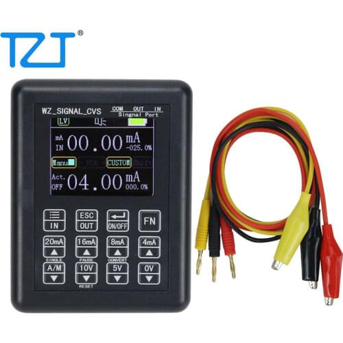 TZT 4-20mA Signal Generator Current Voltage Transmitter Calibrator Signal Source w/ Input Output Conversion