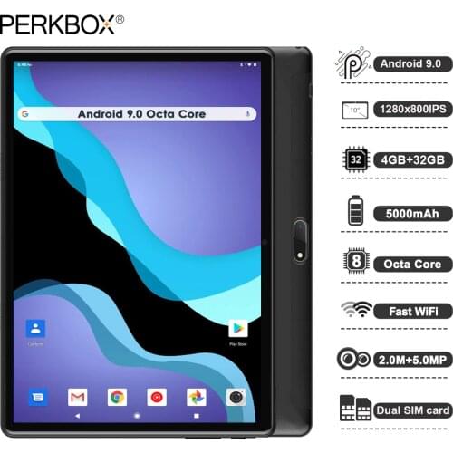 Global tablet pc 10 inch Octa Core Android 9.0 Pie 4GB RAM 32GB 1280x800 HD Screen 5.0MP Cameras 4G LTE Phone tablet GPS Pad