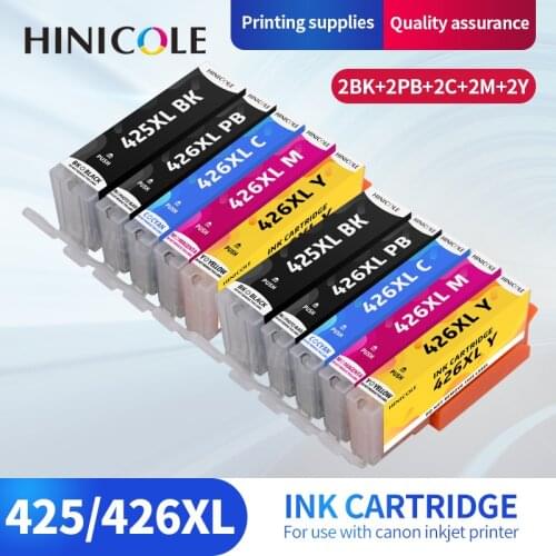 HINICOLE PGI-425 CLI-426 Compatible Ink Cartridge For Canon PGI425 CLI426 PIXMA IP4840 IP4940 IX6540 MG5140 MG5240 MG5340