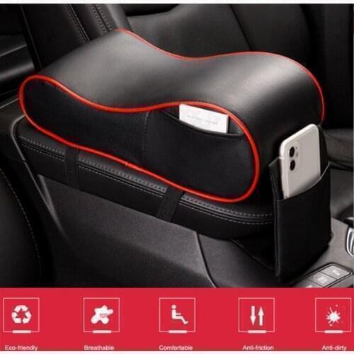 PU Leather Car Armrest Mat Box Cover Accessories for fiat punto golf mk3 ford ranger golf mk2 renault clio dacia peugeot 3008