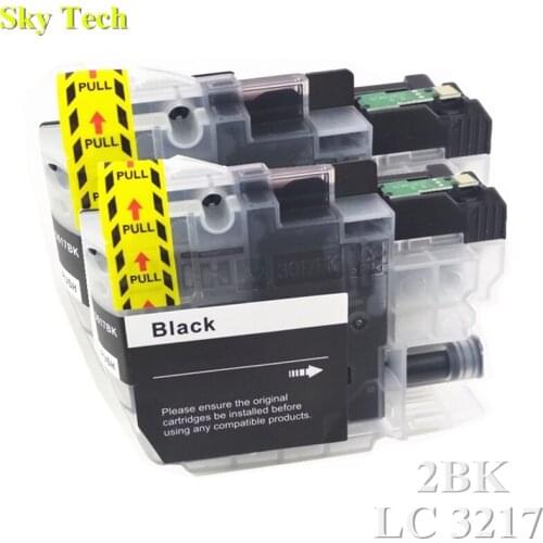 2BK Compatible Ink Cartridge For LC3217 LC 3217 , For Brother MFC-J5330DW J5335DW J5730DW J5930DW J6530DW J6930DW J6935DW