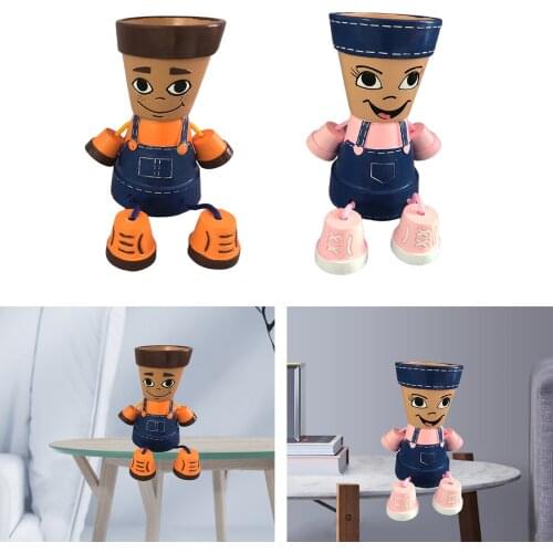 Cute Succulents Pot Outdoor Indoor Garden Planters Plants Flower Pot Decor