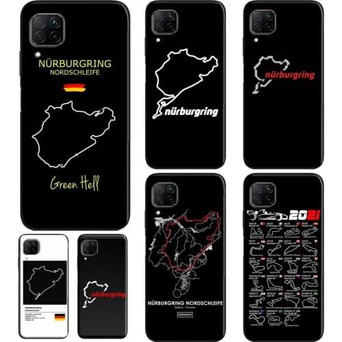 Nurburgring F1 Circuit Soft Cover For Huawei P40 Lite Mate 20 10 P30 P20 Pro Case For Huawei P Smart 2021 2019
