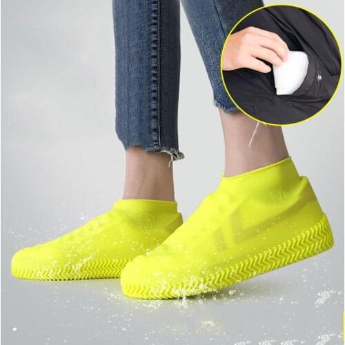 Rainproof Shoes Cover Silicone Teens Anti-sand Shoe Cover Outdoor Non-slip Waterproof Shoe Covers Portable Rain Boots Men Women