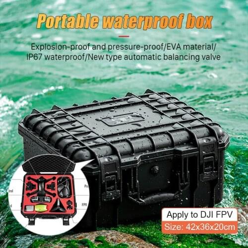 NEW DJI FPV Portable Waterproof Case Hardshell Handbag Storage Bag Carrying Case Protective Box for dji fpv Drone Accessories
