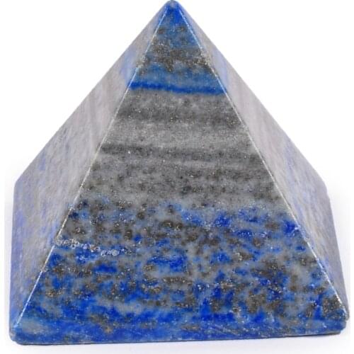Lapis Lazuli Pyramid Figurine Miniatures Energy Healing Egypt Statue Feng shui Stone Egyptian Crystal Model Home Decor Cute Gift