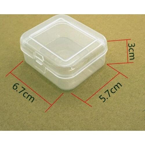 6.7*5.7*3cm PP Transparent plastic watch box tool hardware accessories receive the packing box fast shipping SN2261
