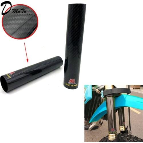 Motorcycle 45-52MM Adjustable Carbon Fiber Front Fork Shock Cover Guard For KTM EXC SX XC XCF XCW XCFW 125 150 250 350 450 530