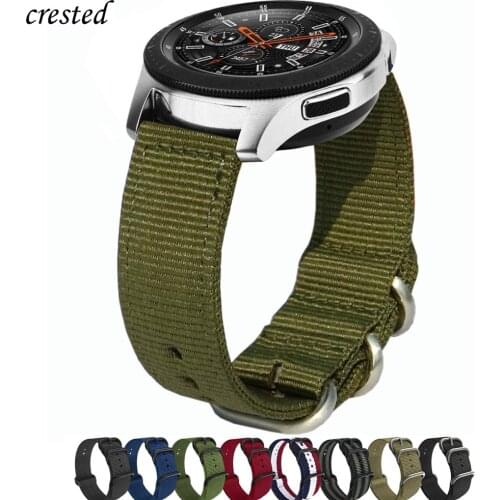 18mm/20mm/22mm Nato strap for Samsung Galaxy watch 3/46mm/42mm/Active 2 Gear S3 Frontier/S2 bracelet Huawei GT-2-2e-pro 46 band