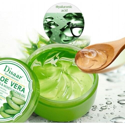 300g Facial Cream Aloe Vera Gel Moisturizing Body Gel Aloe Vera Gel Mask for Hand Body Face Sunburn Care Cream