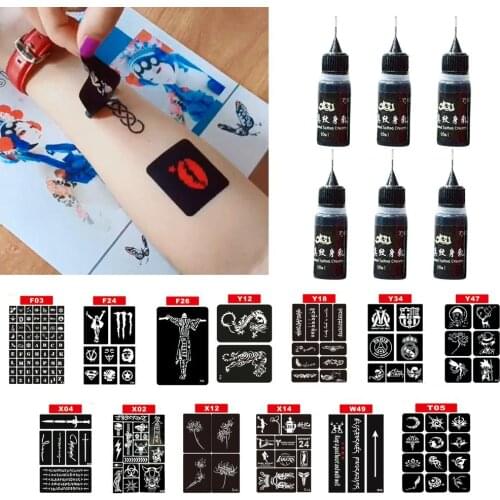 Temporary Tattoo Natural Waterproof Tattoo Pigment Emporary Tattoo Film Makeup Tattoos Ink Pigment For Body Art Paint Tattoo