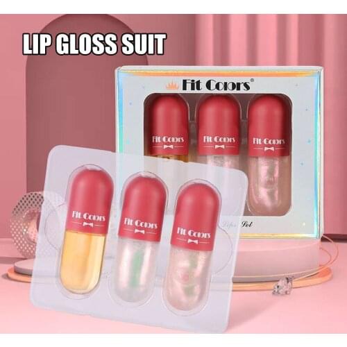 High Quality 3pcs Lipstick Velvety Set Long Lasting Nonstick Cup Not Fade Makeup Cosmetics Kit for Girl Women