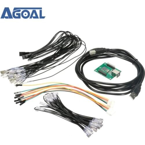 XM-02 Arcade To USB Controller Wiring Kit 2 Player For MAME Keyboard Encoder Free Shipping