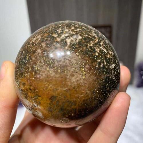 Ocean jasper crystal spherical Quartz cristal, healing crystal home decoration collection 2021