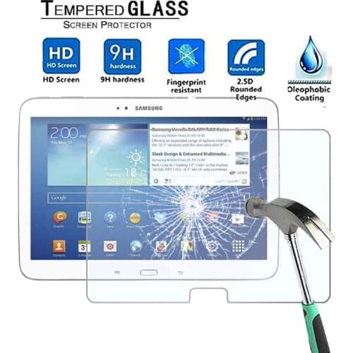 For Samsung Galaxy Tab 3 10.1 p5200 GT-P5210 - 9H Premium Tablet Tempered Glass Screen Protector Film Protector Guard Cover
