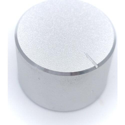 24x17mm Potentiometer Volume Control Rotary Knob Knurled Shaft Hole silvery ,for 6mm Diameter Shaft Volume Knob