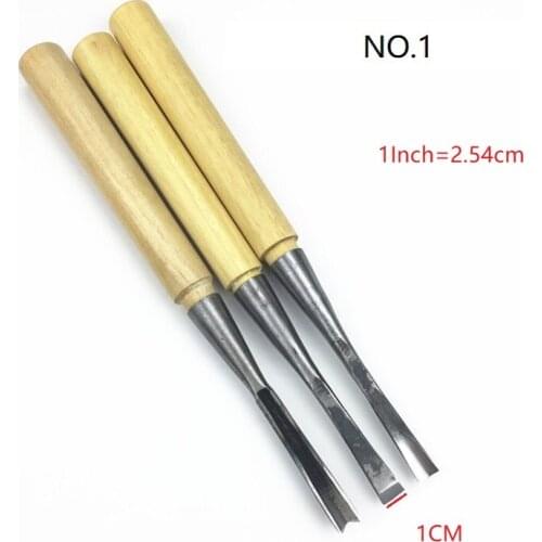 3Pcs/set Roughing knife Chisel ( Flat Round Triangle combinat ) Woodworking Chisels Woodcut Knife FOR Carving Blank Tools