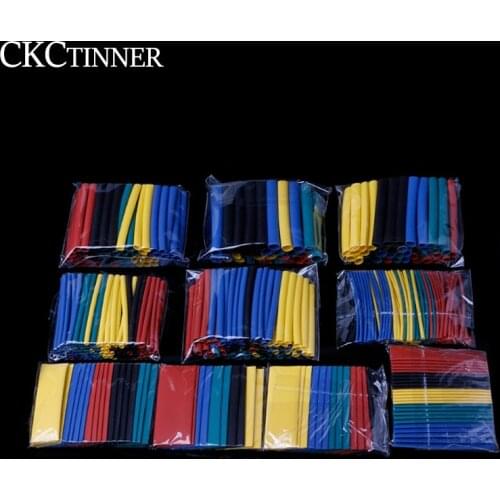 328Pcs/pack Polyolefin Assorted Heat Shrink Tubing Insulation Shrinkable Tube Wrap Wire Cable