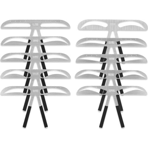 Eight Eyebrow Shapes Microblading Eyebrow Balance Ruler Measure Tool Eyebrow Stencils Beauty Tattoo Stencil Template Convenience