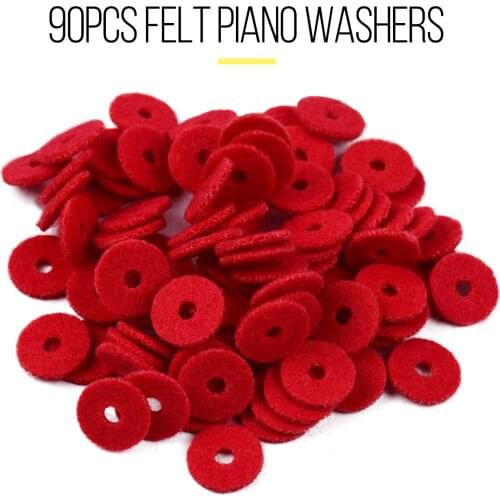 90pcs Felt Piano Washers Pads for Piano Tuning Accessories Musical keyboard Piano keyboard Accessories musical instruments