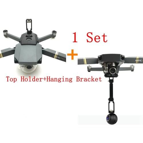 For DJI Mavic Pro Gopro 360 Degree Panorama Sports Camera Top Low Mount Holder Hanging Bracket Protect Fixed Clamp Adapter Drone