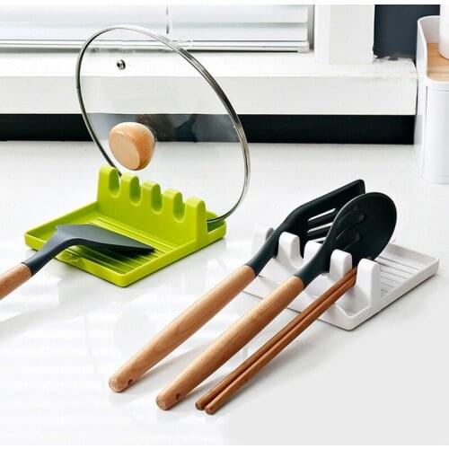 Kitchen Fork Spoon Holders Cooking Utensil Rest Kitchen Organizer and Storage with Drip Pad Non-Slip Pad Kitchen Accessories