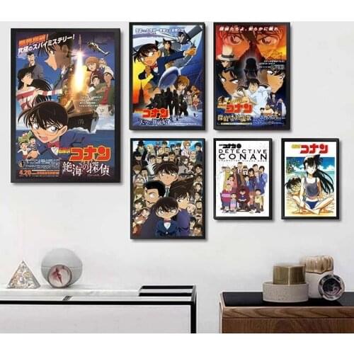 Home Decoration Anime Wall Art Prints Pictures Modular Detective Conan Poster Paint Cuadros On Canvas For Living Room No Frame
