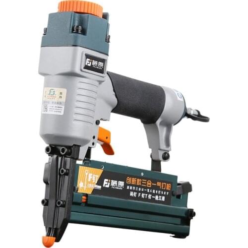 F30 Pneumatic Nail Gun for F/T Nail 440K Nail Woodworking Pneumatic Stapler Household Woodworking Decoration Tool YZ