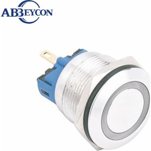 IN114 pilot lamp 220v 22mm waterproof IP67 metal indicator light