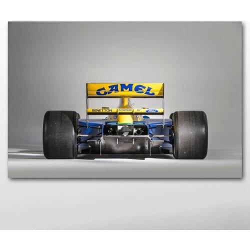 Canvas Paintings vehicle Benettons B191B F 1 formula race racing Sport Car Wall Art Posters and Prints for Living Room Decor