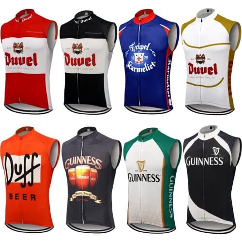 Classic DUVEL Cycling Vest Summer Sleeveless Bicycle Bike Clothing ropa Gilet ciclismo MTB cycling clothing Beer Multi Chooses