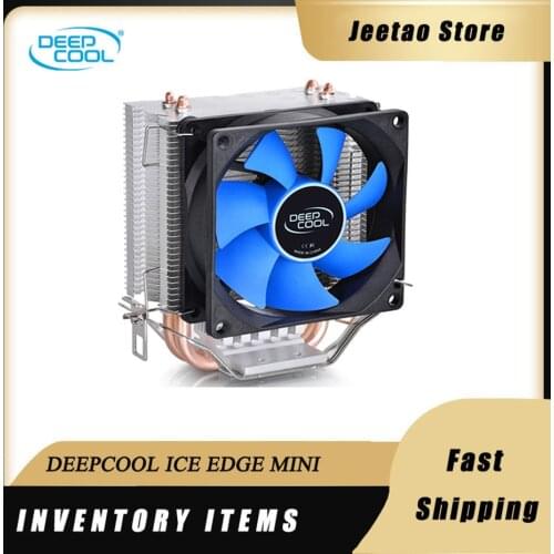 DEEPCOOL ICE EDGE MINI FS V2.0 80mm silent CPU fan 2 heat pipe CPU cooler for Intel LGA 775 1155 1156 AMD AM4 AM3