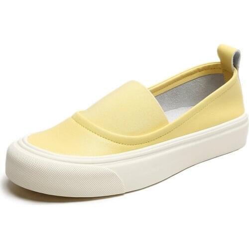 Womens Shoes Fashion Women Flats Genuine Leather Loafers Womens Moccasins Flats Ladies Shoes Female Slip On Ballet Flat Shoes