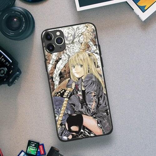Rem and Misa Death Note Soft Silicone for IPhone Se 6 6s 7 8 Plus X XR XS 11 12 Mini Pro Max Glass TPU Phone Case Cover Shell
