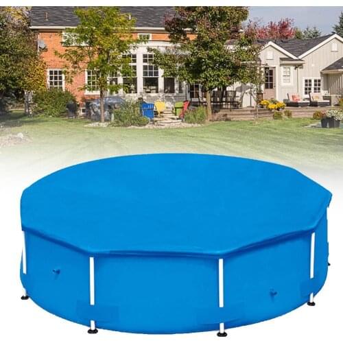 Inflatable Swimming Pool Protective Cover Dish Shaped Thick Polyester Dust Proof