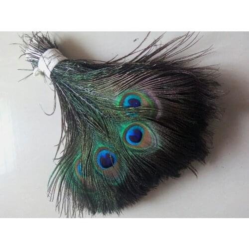 New! 50 pc quality natural peacock feathers, 10-12inches / 25-30cm DIY- wedding, living room, decorated flower vase