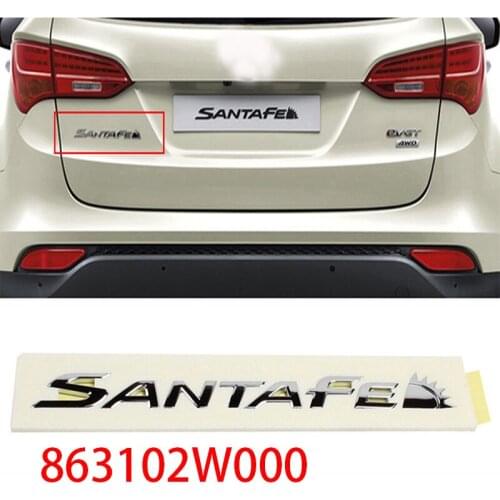 OEM Rear 863102W000 SANTA FE Lettering Emblem FOR 2013 - 2016 for HYUNDAI Santa Fe SPORT