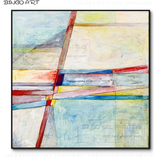 Excellent Painter Hand-painted High Quality Modern Abstract Fashion Oil Painting on Canvas Colorful Abstract Acrylic Painting