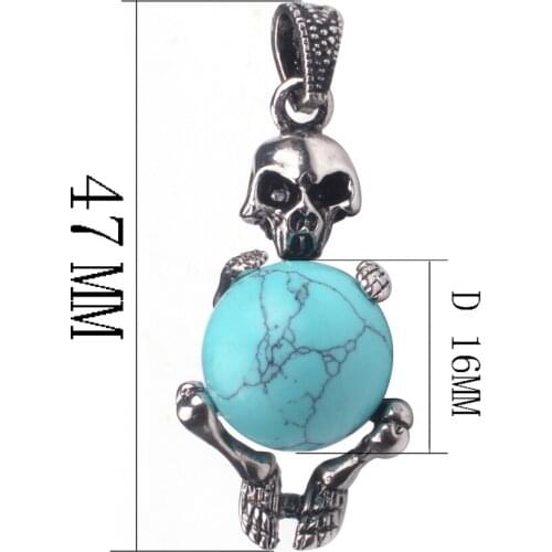 2019 Tiger Eye Ball Alloy Skull Pendant Women Fashion Gift For Men/Women Beautiful Beads Couple Pendants