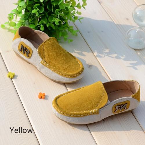 Genuine Leather Children School shoes Suede Mixed colors Boys Oxfords Loafers shoes Kids Sneakers Children casual shoes