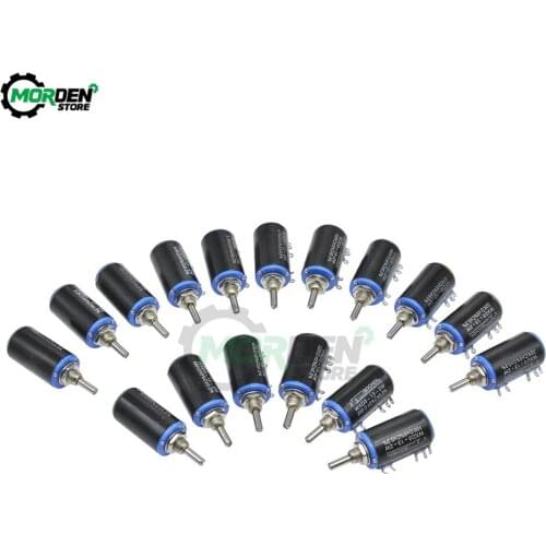 Dropship WXD3-13-2W Wirewound Potentiometer Resistance 100R 470R 1K 4.7K 6.8K 10K 22K 47K 100K Ohm Linear Rotary Potentiometer