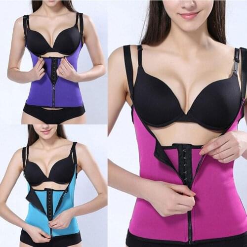 Adjustable Hook Waist Slimming Belt Corset Zipper Sauna Belt Cellulite Cincher Belly Tummy Abdomen Control Burn Fat